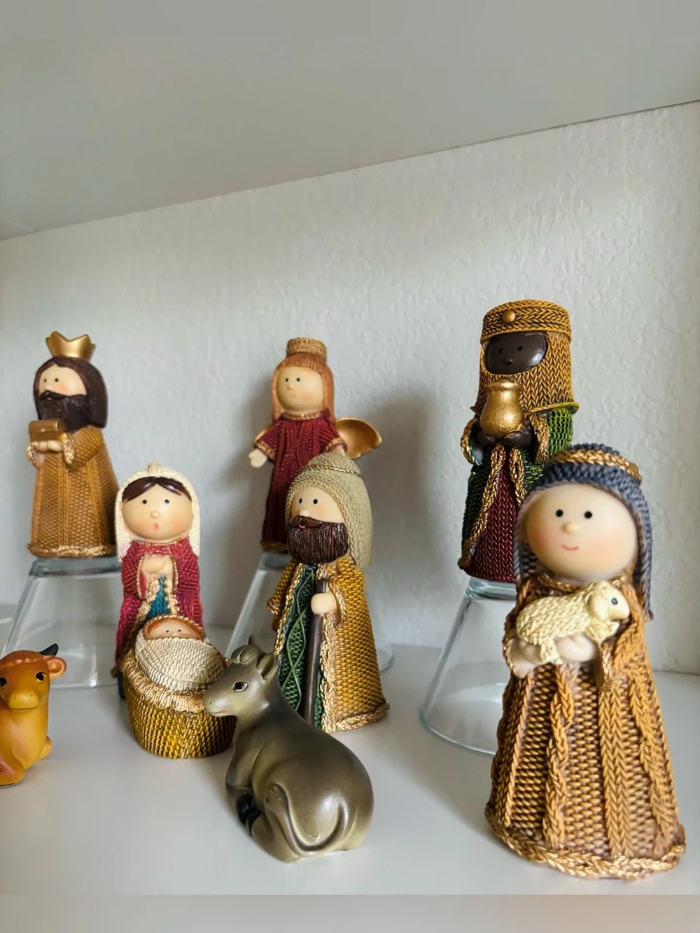 ▪️11-Piece Nativity Set Christmas Manger Scene Wise Men Angel Animals